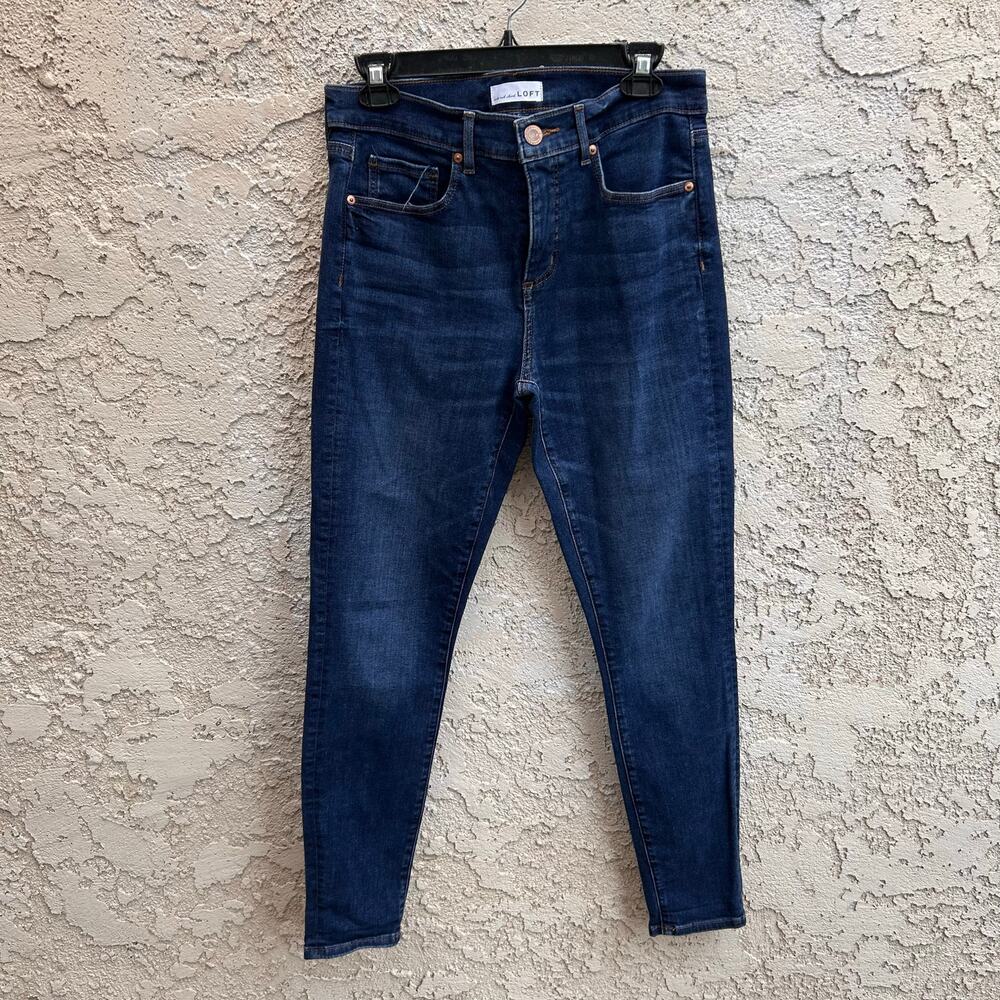 LOFT Women's Skinny Jeans - Dark Blue